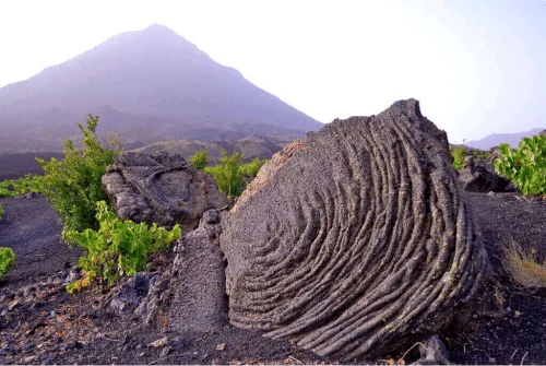 The island Fogo in Cabo verde