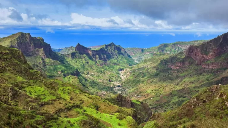 Serra da Malagueta mountains on Santiago Island